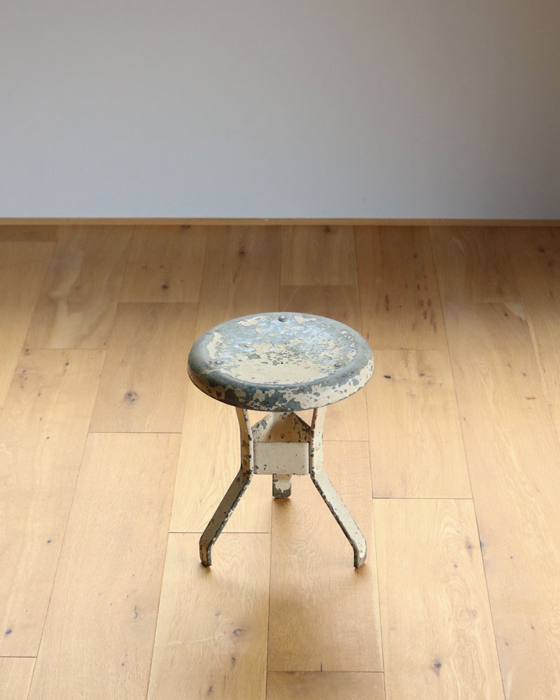 c.1930s Painted Metal Milking Stool｜1930年代頃 ペインテッド