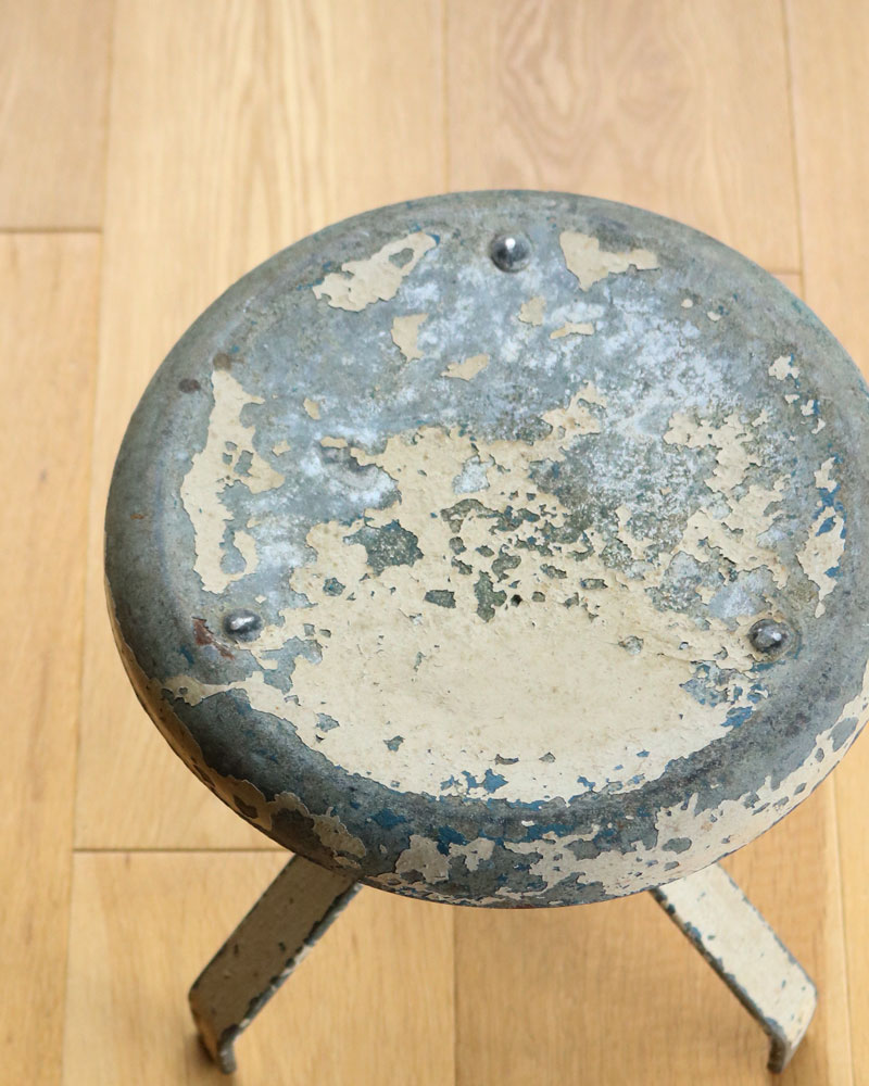 c.1930s Painted Metal Milking Stool｜1930年代頃 ペインテッド