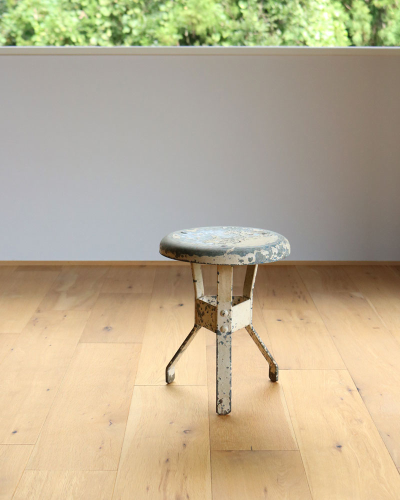 c.1930s Painted Metal Milking Stool｜1930年代頃 ペインテッド