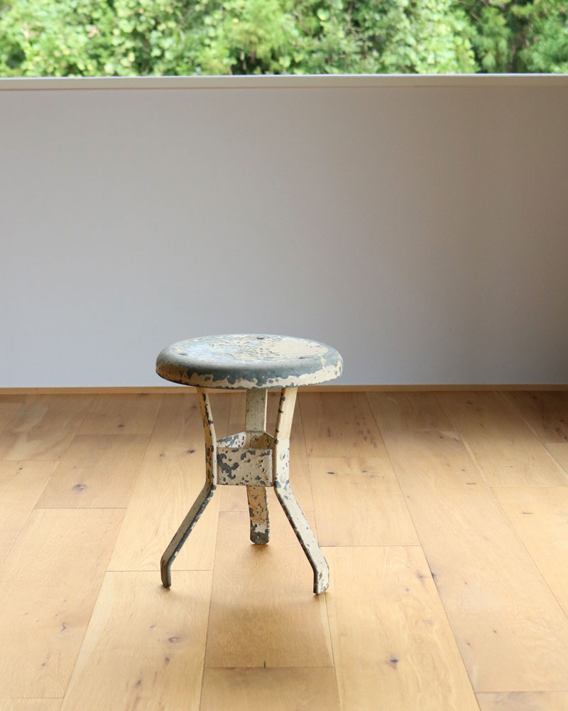 c.1930s Painted Metal Milking Stool｜1930年代頃 ペインテッド