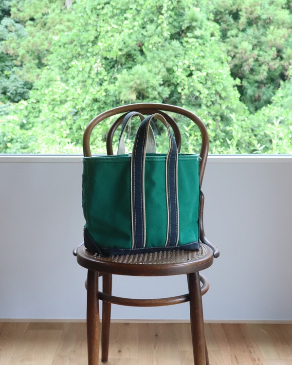 Vintage 80s Green L.L.BEAN Deluxe Tote (S)