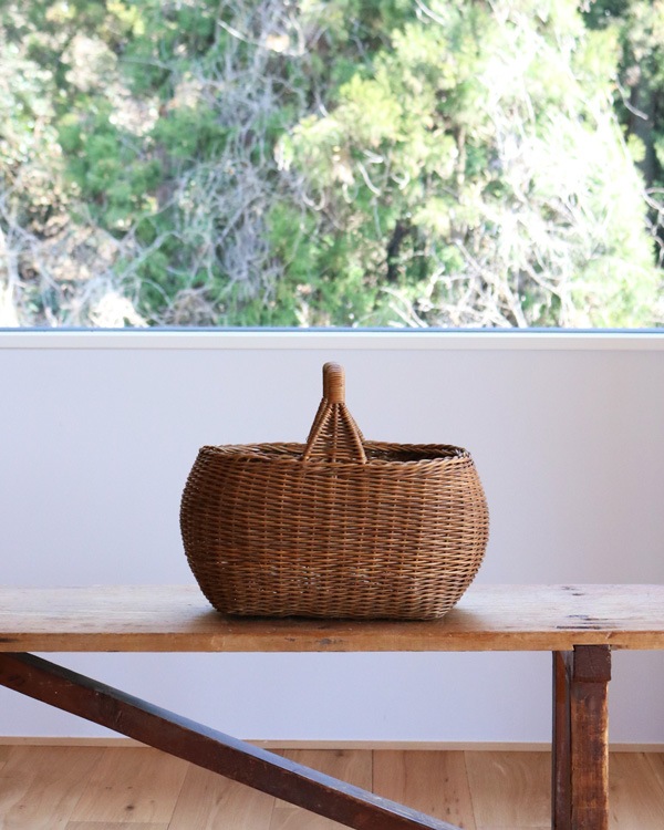 Rattan One handle Basket JPB-013 | �饿����ϥ�ɥ�Х����å� JPB-013