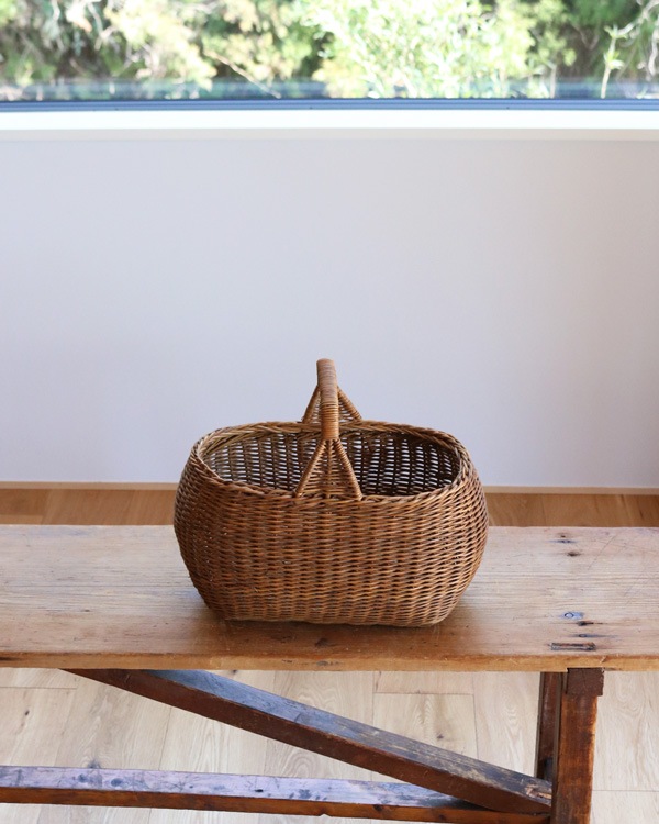Rattan One handle Basket JPB-013 | �饿����ϥ�ɥ�Х����å� JPB-013