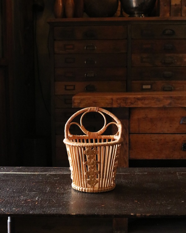 Rattan Flower Basket JPB-004�å饿��ե��Х����å�JPB-004