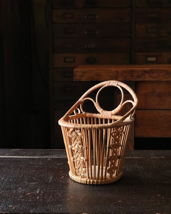 Rattan Flower Basket JPB-004�å饿��ե��Х����å�JPB-004