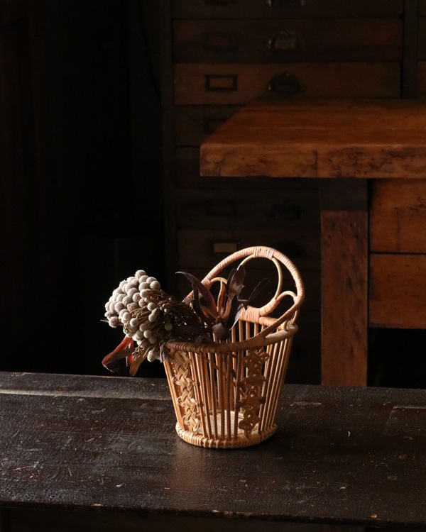 Rattan Flower Basket JPB-004�å饿��ե��Х����å�JPB-004