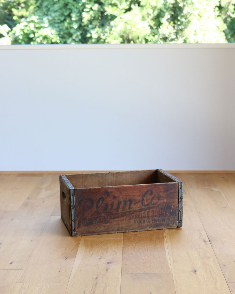 c.1920s “Plymouth Dairy” Wooden Milk Crate｜1920年代頃 “Plymouth