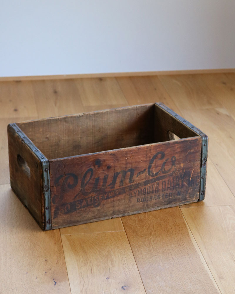 c.1920s “Plymouth Dairy” Wooden Milk Crate｜1920年代頃 “Plymouth