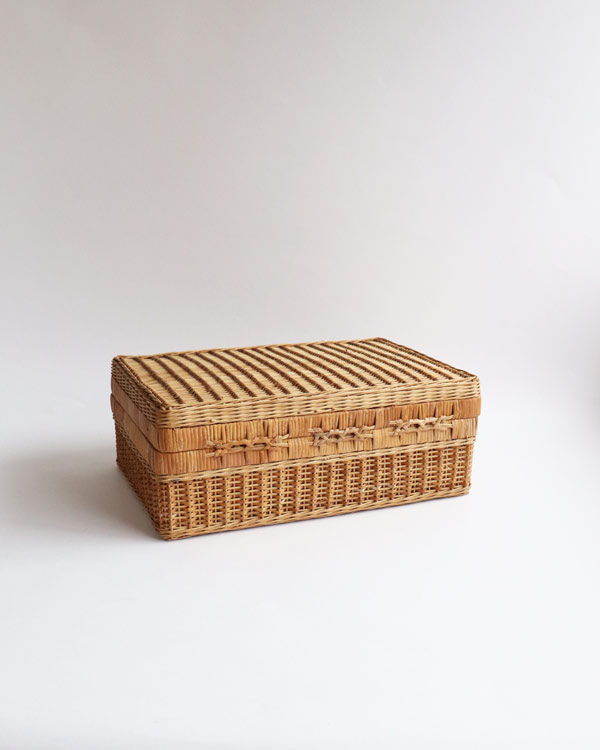 Ratan Picnic Trunk Basket A｜ラタンピクニックバスケット トランク型 A