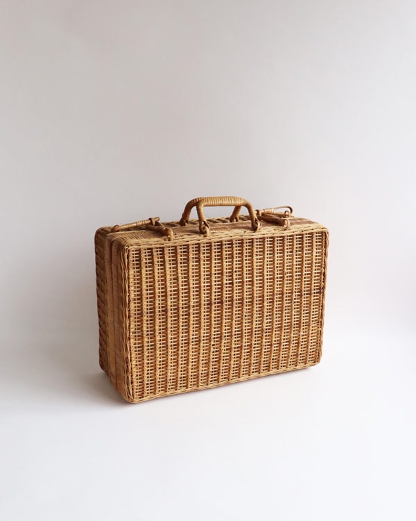 Ratan Picnic Trunk Basket A｜ラタンピクニックバスケット トランク型 A