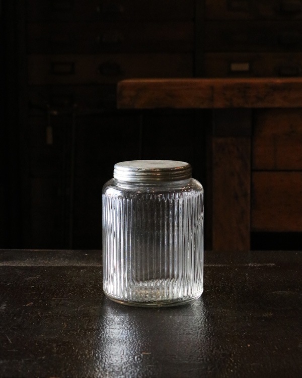 "COFFEE" Glass Jar Rib Glass B"COFFEE" 饹㡼 ֥饹 B