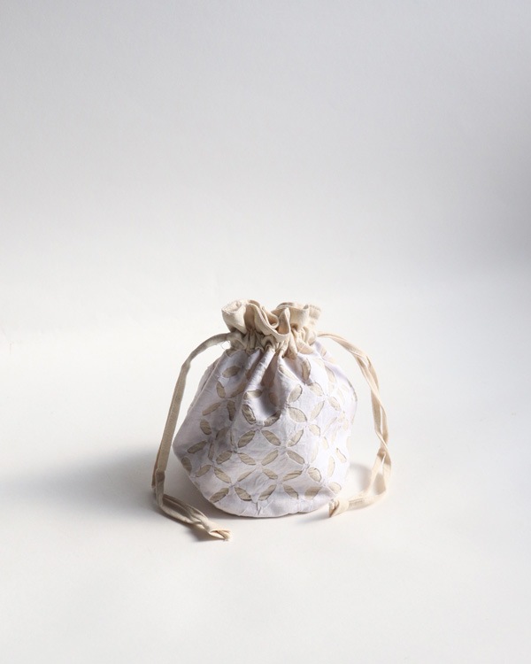 Small Drawstring Bag / Natural�å���ɥ��åȥ�Υߥ˶��� �ʥ�����