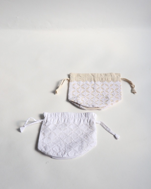 Small Drawstring Bag / Natural�å���ɥ��åȥ�Υߥ˶��� �ʥ�����