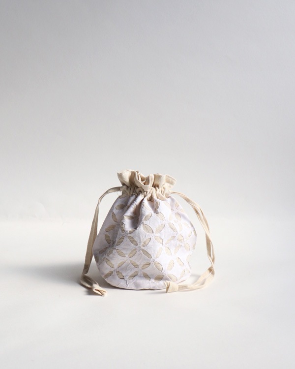 Small Drawstring Bag / Natural�å���ɥ��åȥ�Υߥ˶��� �ʥ�����