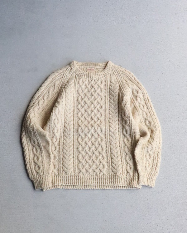 Vintage 70s Fisherman Wool Sweater (WOMEN S)