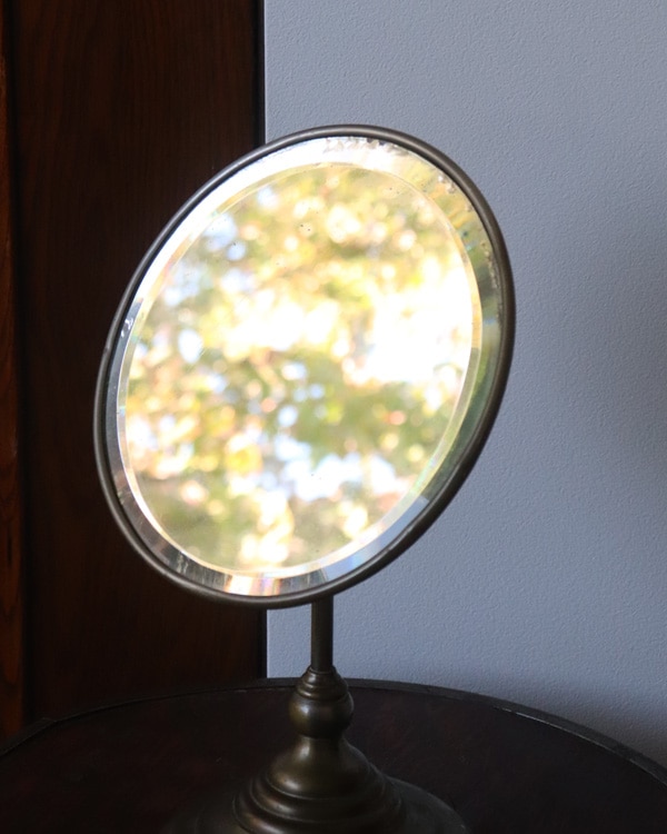 Nickel Plated Stand Mirror D｜ニッケルプレーティドスタンドミラー D
