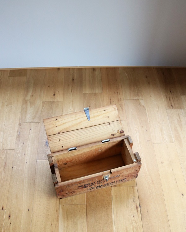 U.S. Military Wooden Ammunition Box��U.S.�ߥ꥿�꡼������ܥå���