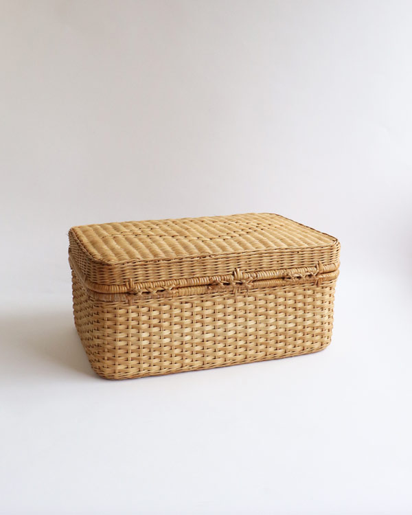 Ratan Picnic Trunk Basket B｜ラタンピクニックバスケット