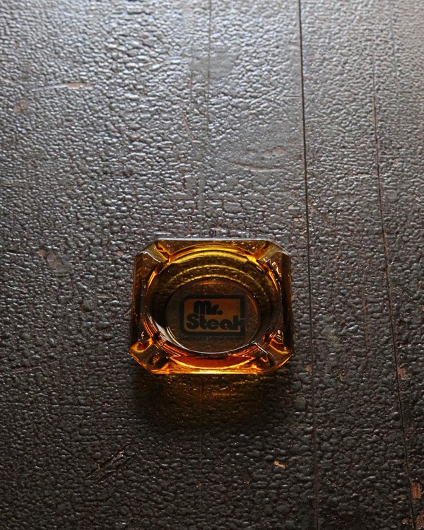 Amber Glass Ashtray A�å���С����饹�γ��� A