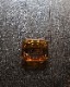 Amber Glass Ashtray A�å���С����饹�γ��� A