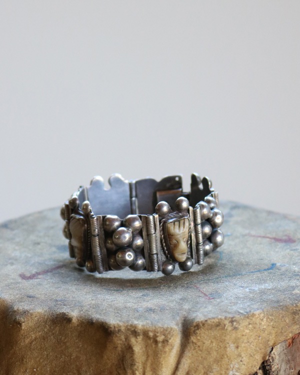 Native American Indian Silver Bracelet ｜ネイティブ