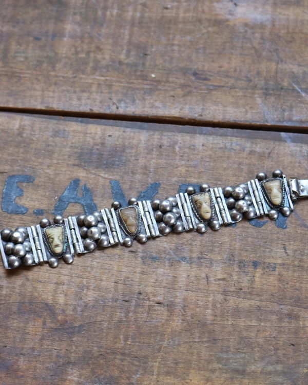 Native American Indian Silver Bracelet ｜ネイティブ