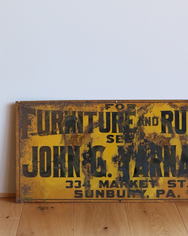 1930s Tin Metal Sign��1930ǯ�� �᥿�륵����