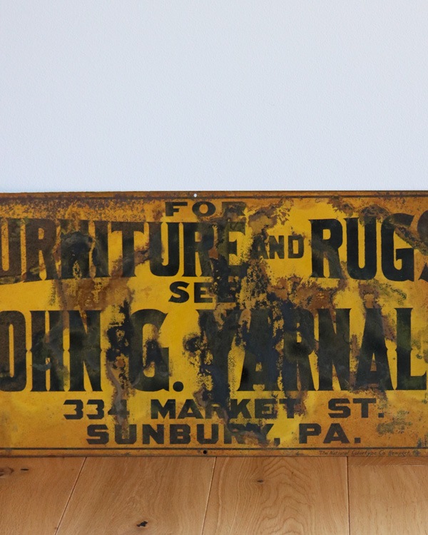 1930s Tin Metal Sign��1930ǯ�� �᥿�륵����