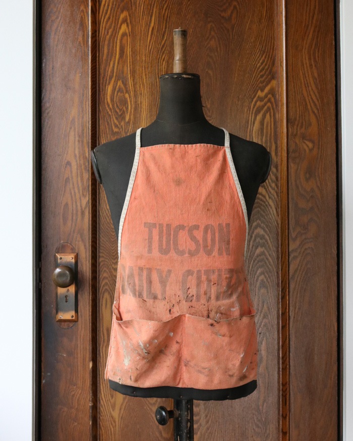 "TUCSON DAILY CITIZEN" Advertising Apron��"TUCSON DAILY CITIZEN" ���ɥХ������󥰥��ץ���