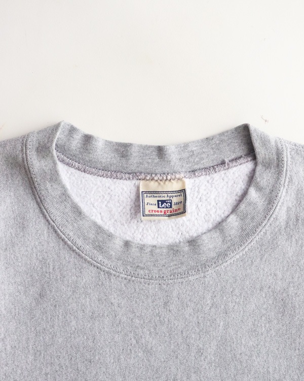 Vintage 90s Gray LEE Reverse Weave Blank Crewneck (XL)