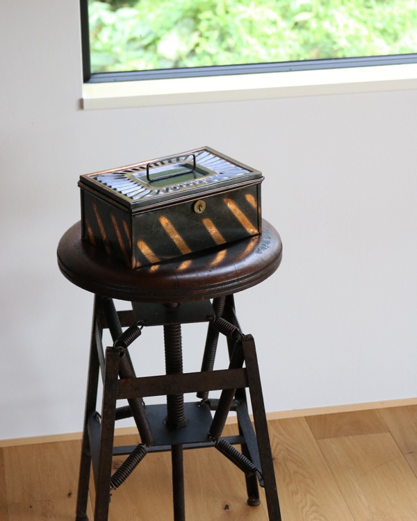 最終値下げヴィンテージ金属製収納ボックス Japaned Safe Box ｜ジャパンドセーフボックス