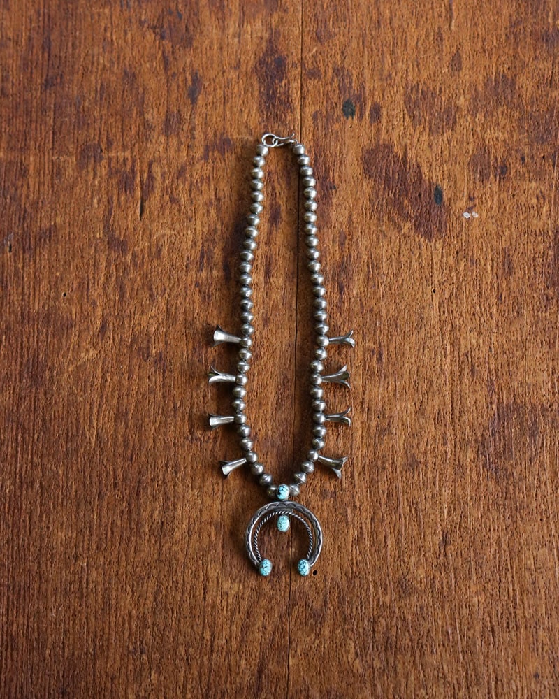 c.1900s Navajo Turquoise Naja Necklace｜1900年代頃 ナバホ
