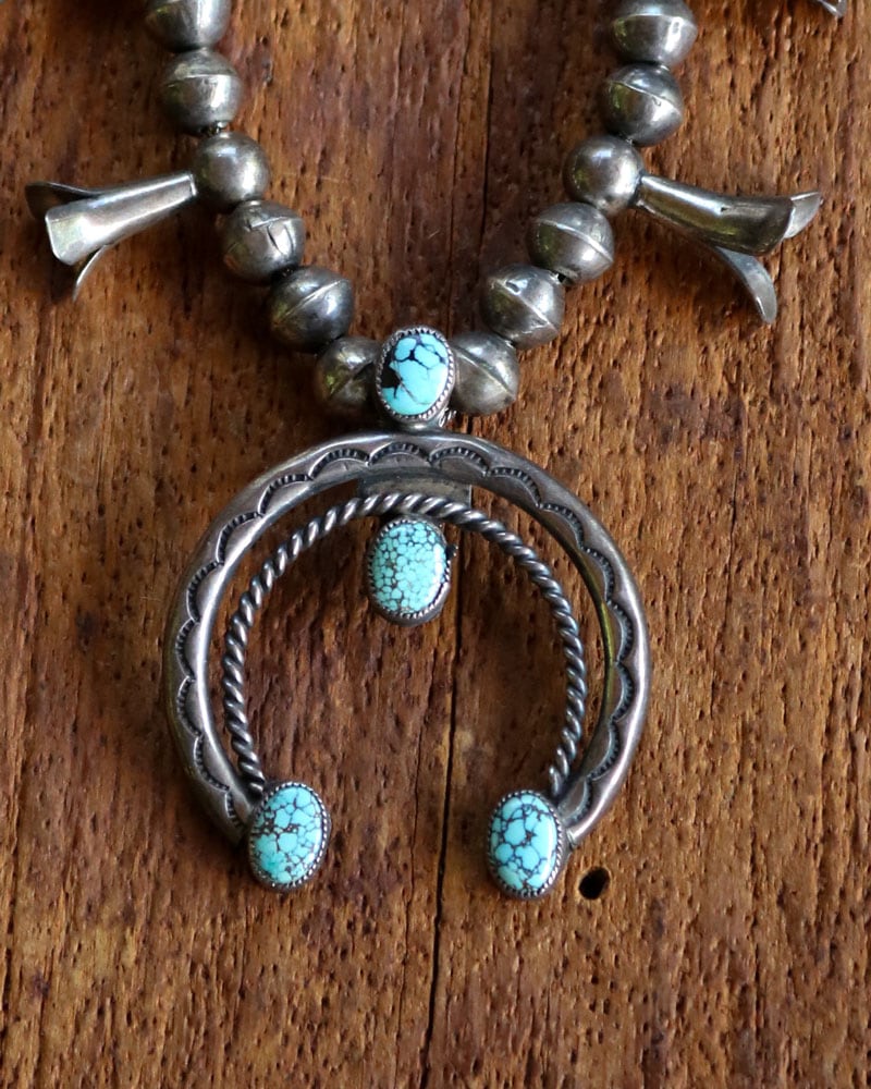 c.1900s Navajo Turquoise Naja Necklace｜1900年代頃 ナバホ