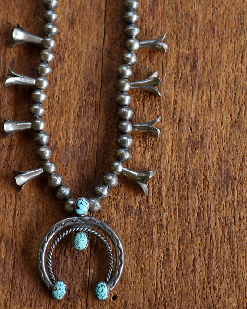 c.1900s Navajo Turquoise Naja Necklace｜1900年代頃 ナバホ