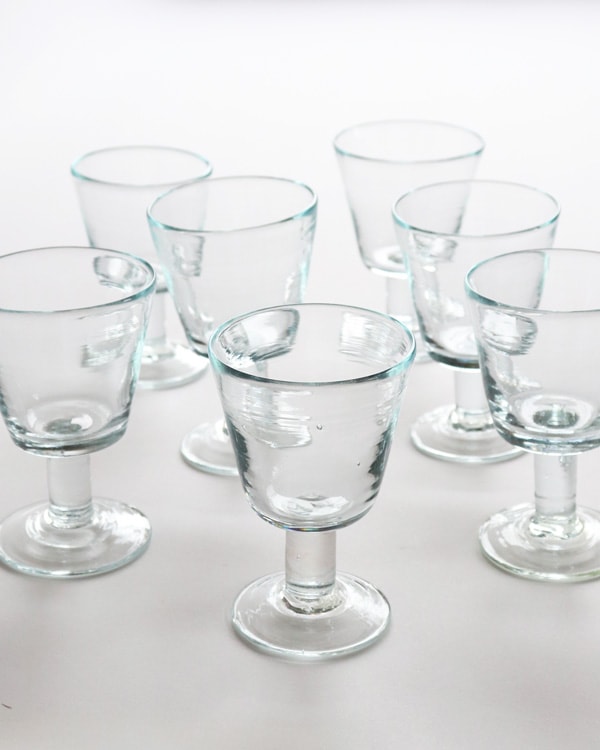 イラン手吹きガラス ゴブレット