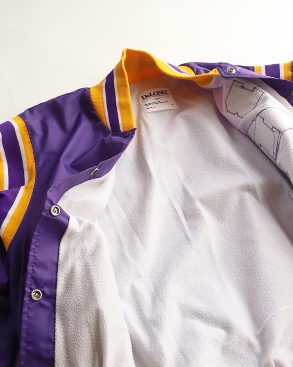 Vintage 90s Purple DeLONG Cheerleader Jacket (WOMEN L)