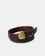 PHIGVEL �ե����٥��LEATHER HICKOK BELT �ҥ��å� �٥�ȡ�D.BROWN��BRASS��