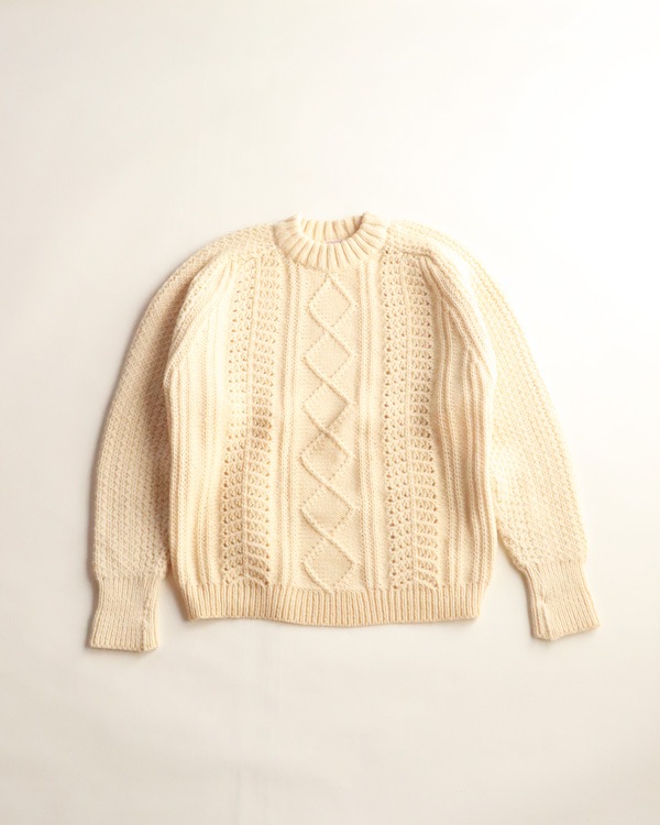 Vintage 70s Fisherman Wool Sweater (S)