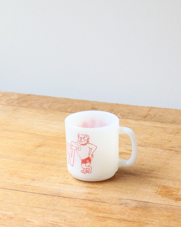��WILSON BULLDOGS�� Milk Glass Mug�á�WILSON BULLDOGS�� �ߥ륯���饹�ޥ�