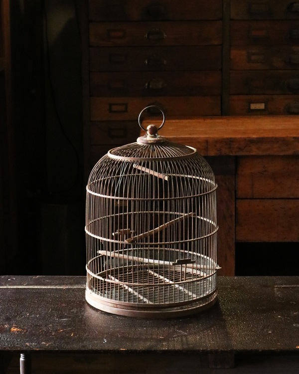 アンティークな鳥かご 40403-美しいフランスアンティークの鳥かご - ショップ JSVS-Antique
