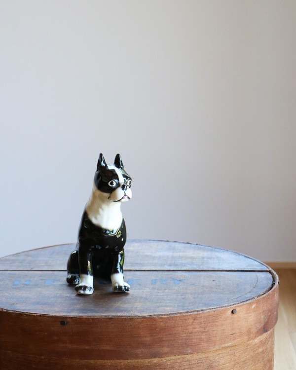 Ceramic Boston Terrier�å���ߥå����Υܥ��ȥ�ƥꥢ
