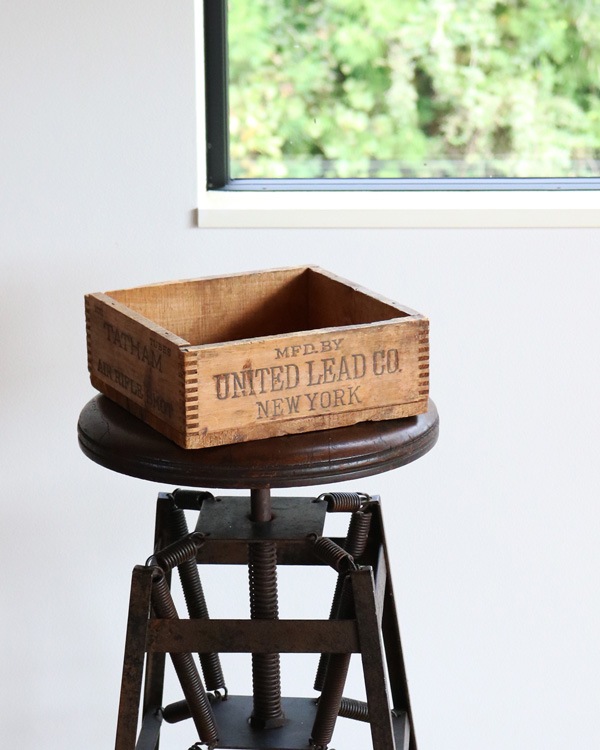 "UNITED LEAD CO." Wood Tray Box��"UNITED LEAD CO." ���åɥȥ쥤�ܥå���
