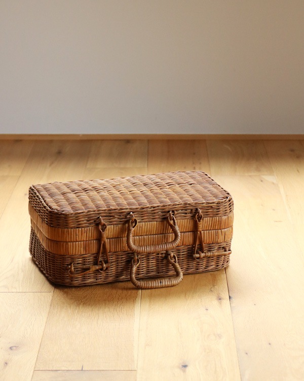 Rattan Picnic Basket Trunk｜ラタンピクニックバスケット トランク型