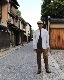 PHIGVEL �ե����٥��BAND COLLAR DRESS SHIRT �Х�ɥ��顼�ɥ쥹����ġ�STRIPE��