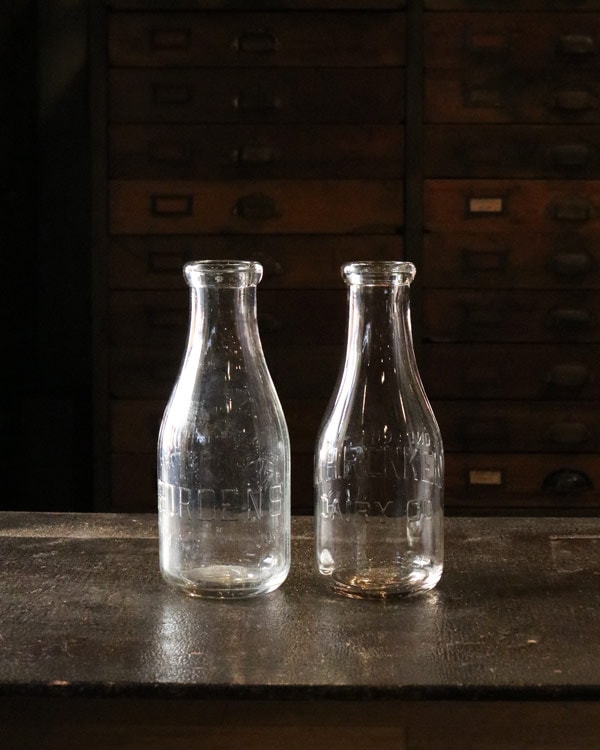 Glass Milk Bottle A｜ガラスミルクボトル A