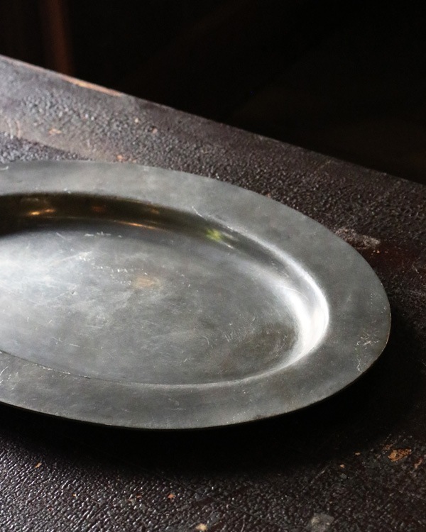Early Oval English Pewter Plate�å����Х� �ԥ塼�����ץ졼��