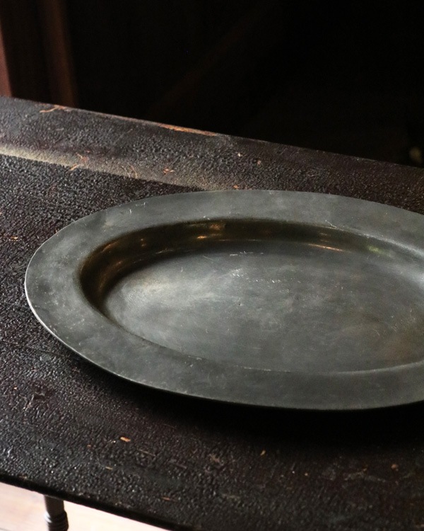 Early Oval English Pewter Plate�å����Х� �ԥ塼�����ץ졼��