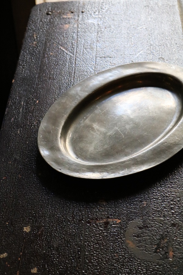 Early Oval English Pewter Plate�å����Х� �ԥ塼�����ץ졼��