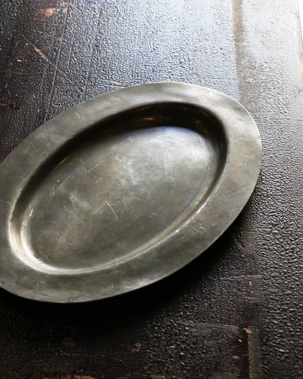 Early Oval English Pewter Plate�å����Х� �ԥ塼�����ץ졼��