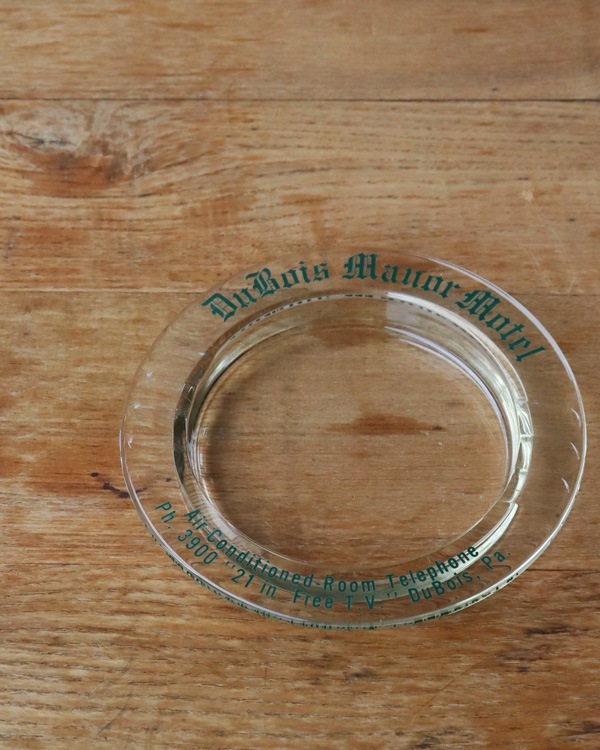 "DuBois Manar Motel" Ashtray "DuBois Manar Motel" 饹
